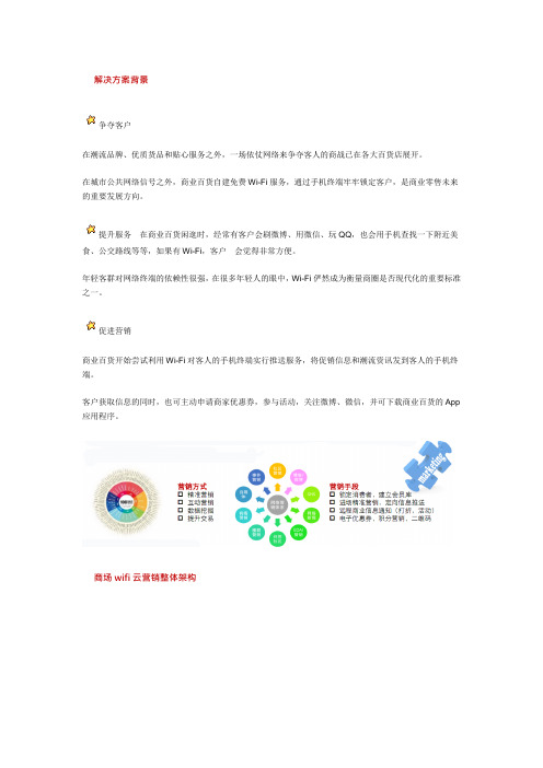 智慧商场、购物中心、百货无线WIFI覆盖方案