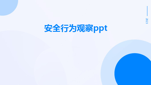 安全行为观察ppt