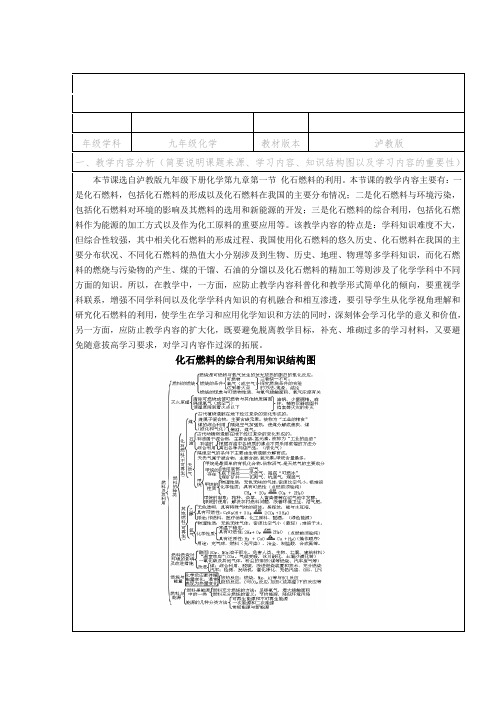 沪教新课标九年级下册初中化学《第九章 化学与社会发展 第1节 能源的综合利用》_6