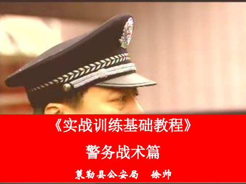 警务战术篇通讲 ppt课件