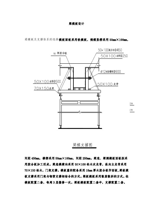 梁模板设计