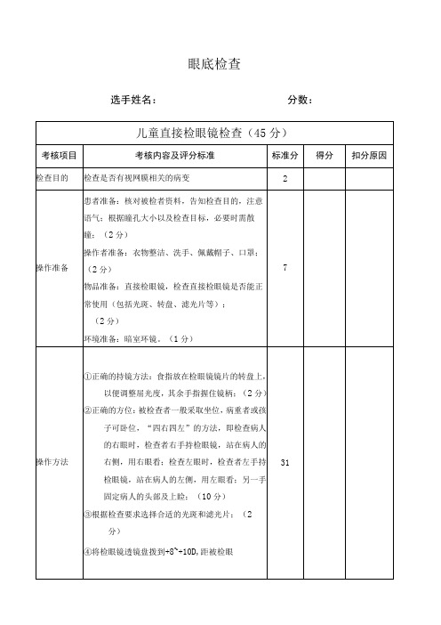 第三部分 眼底检查(直接和间接)