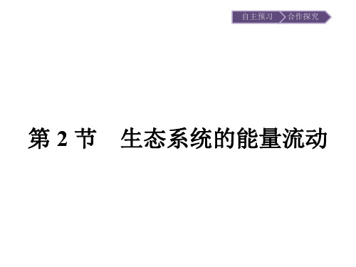 2019-2020学年   人教版 必修3 生态系统的能量流动  (27张) 课件