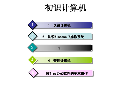 计算机应用基础项目化教程项目ppt课件