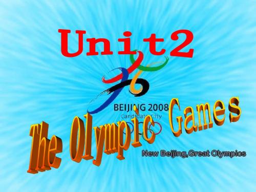 人教版必修二Unit 2《The Olympic Games》ppt课件