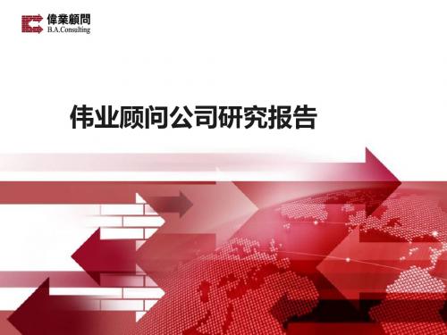 伟业顾问公司研究报告-PPT精选文档