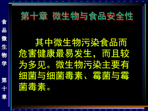 10微生物与食品安全性