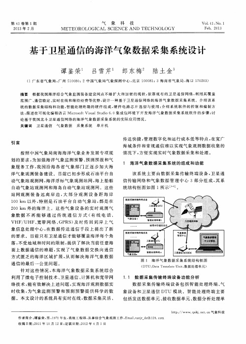 基于卫星通信的海洋气象数据采集系统设计