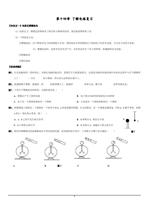 第十四章 了解电路复习