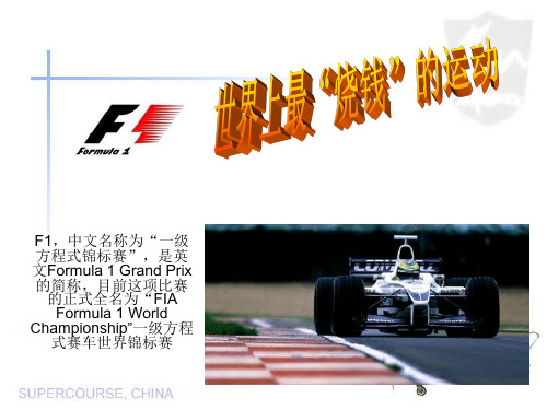 F1赛车简介