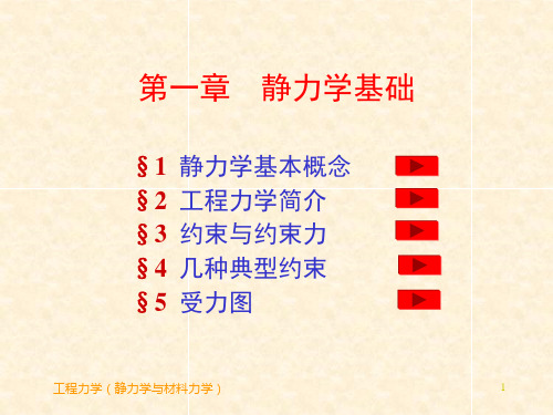 工程力学(静力学与材料力学)(第2版)教学课件第1章 静力学基础