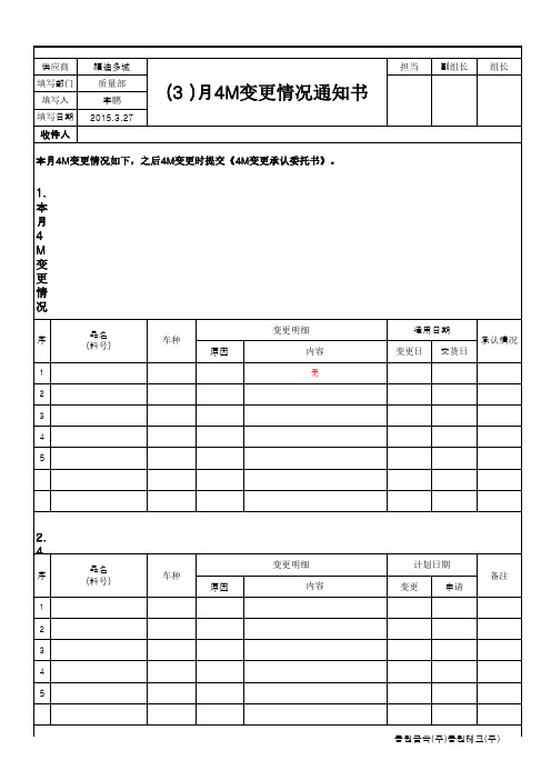 供应商4M变更情况通知书