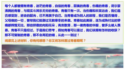 6.3《让青春绽放》共3课时