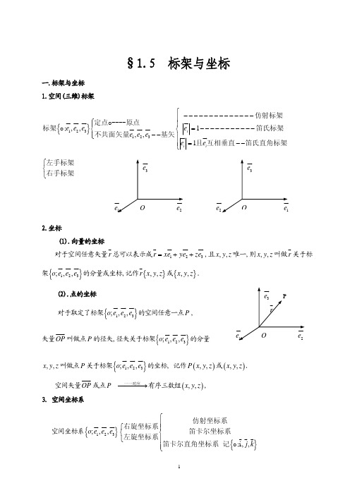 标架与坐标