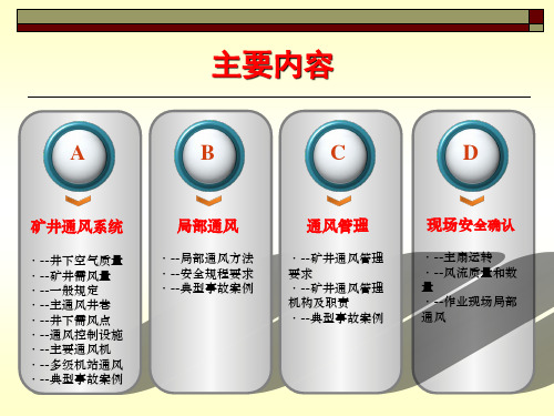 矿井通风系统安全管理规定及事故案例分析