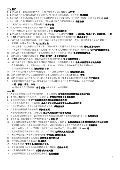 管理信息系统选择题(分类整理精)