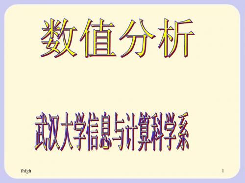 教材 (Text Book)数值计算方法 郑慧娆等 编著 (武汉大学...1048汇总1477