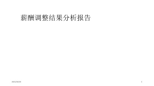 薪酬调整结果分析报告示例