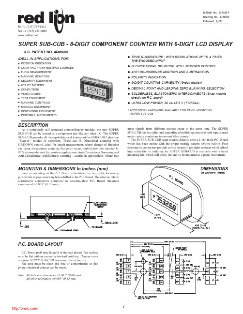 SSCUB-200A;中文规格书,Datasheet资料