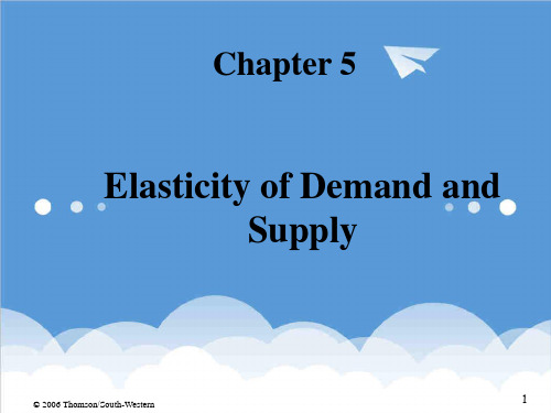 推荐-Elasticity of Demand and Supply：需求弹性和供给弹性 精品