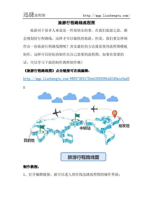 旅游行程路线流程图-迅捷流程图