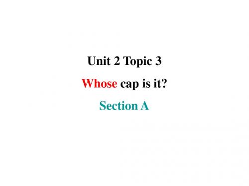 七年级英语上册Unit2LookingDifferentTopic3Whosecapi