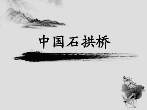 《中国石拱桥》说课稿课件
