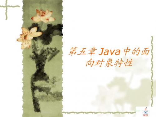 第5章  Java中的面向对象特性