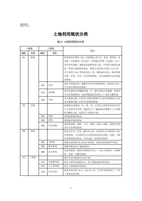 2007土地利用分类体系