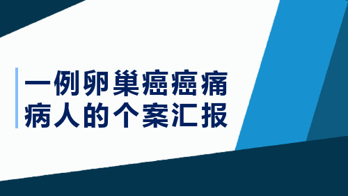 一例卵巢癌癌痛病人的个案汇报