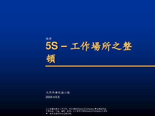 5S Workplace Organization(中文版)