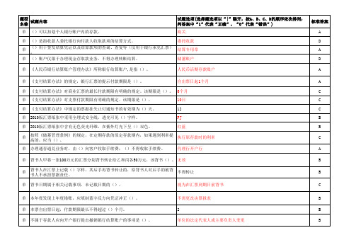 银行业务知识题库(900题)