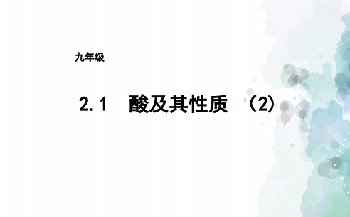 鲁教版化学九年级2.1.2酸及其性质课件