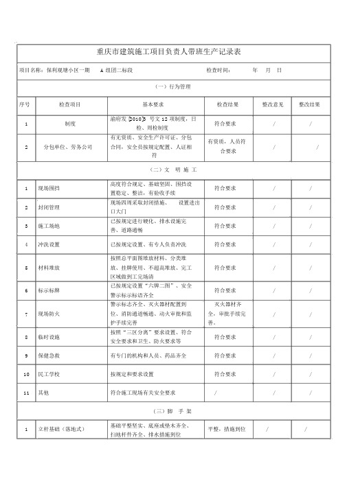 领导带班检查记录使用表.doc