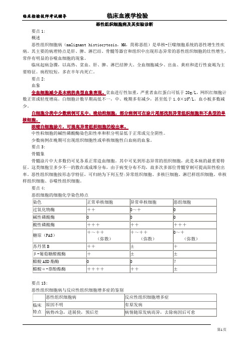 恶性组织细胞病及其实验诊断