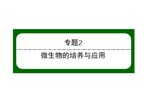 2020-2021学年人教版生物选修1课件：2-2 土壤中分解尿素的细菌的分离与计数 