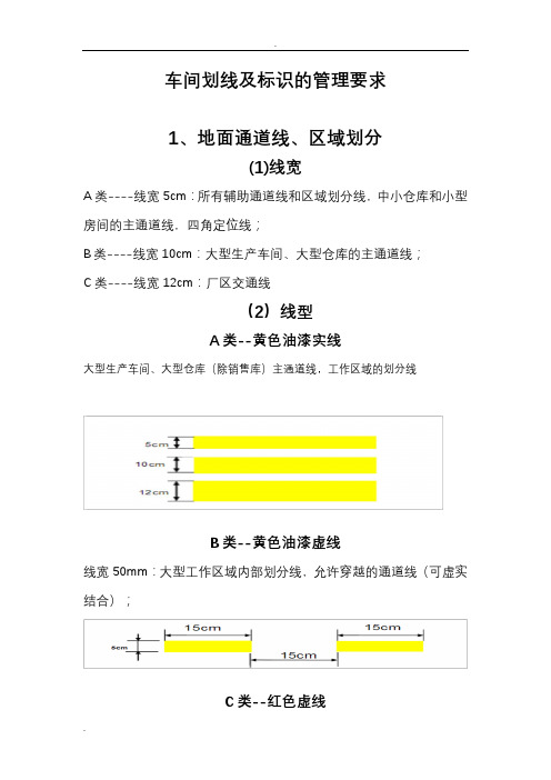 车间划线及标识的管理要求