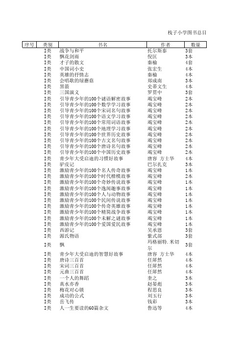 栈子小学图书总目录2