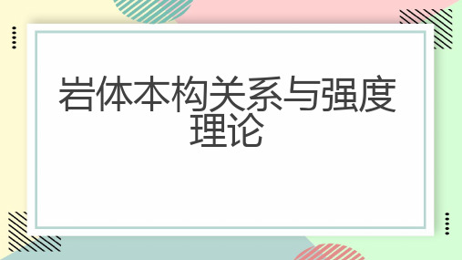 岩体本构关系与强度理论