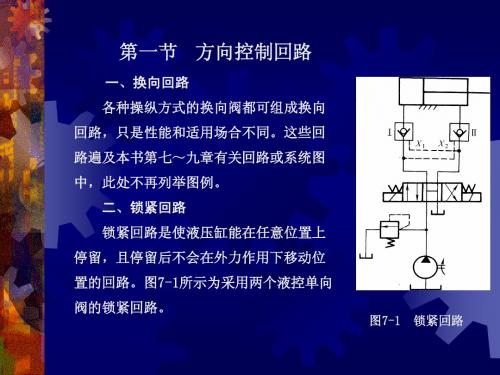 第七章液压回路分析