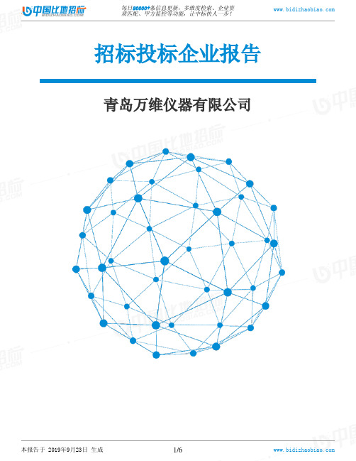 青岛万维仪器有限公司_中标190923