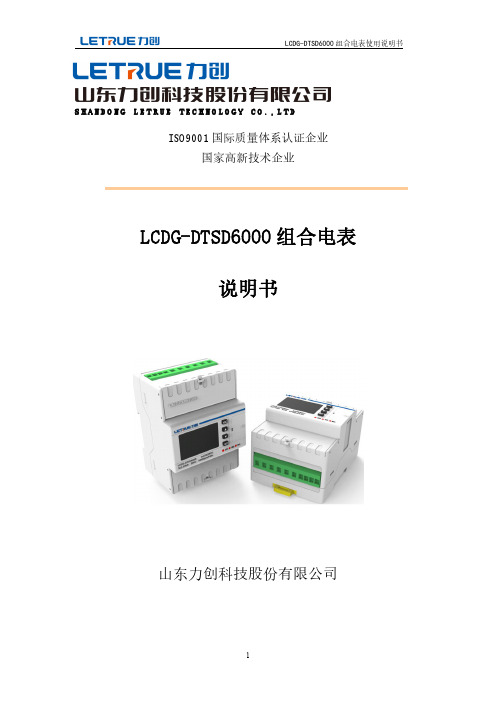 LCDG-DTSD6000 组合电表使用说明书