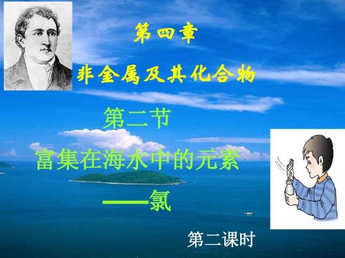 富集在海水中的元素——氯PPT课件21 人教课标版1