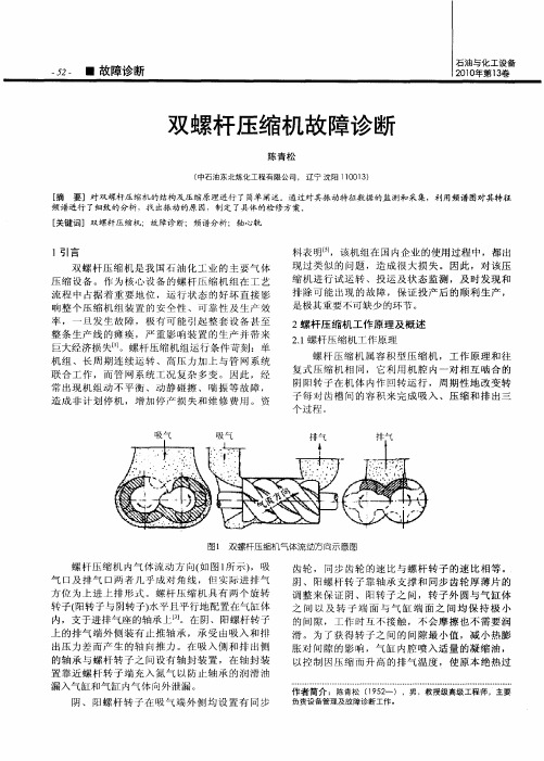 双螺杆压缩机故障诊断