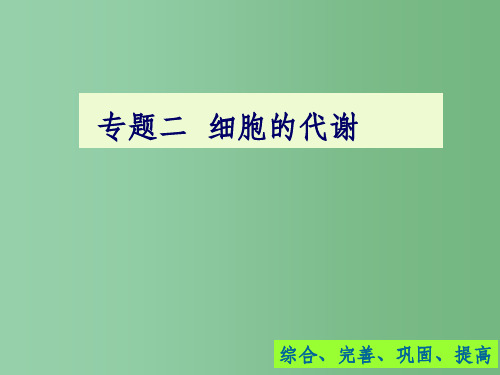 高中生物 第5章 细胞代谢细胞代谢课件 新人教版必修1