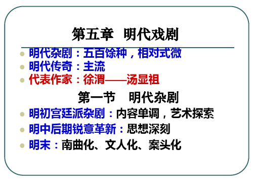 16明代戏剧