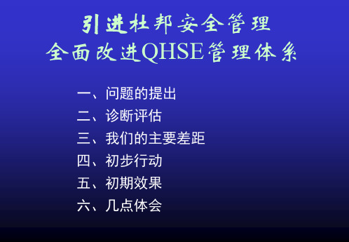 杜邦HSE