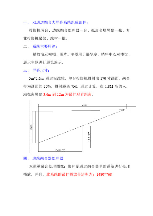 关于投影双通道融合注意事项