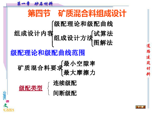 矿质混合料组成设计