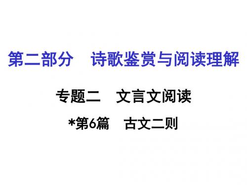 中考面对面初中(湖南)语文复习课件：第6篇 戴震难师